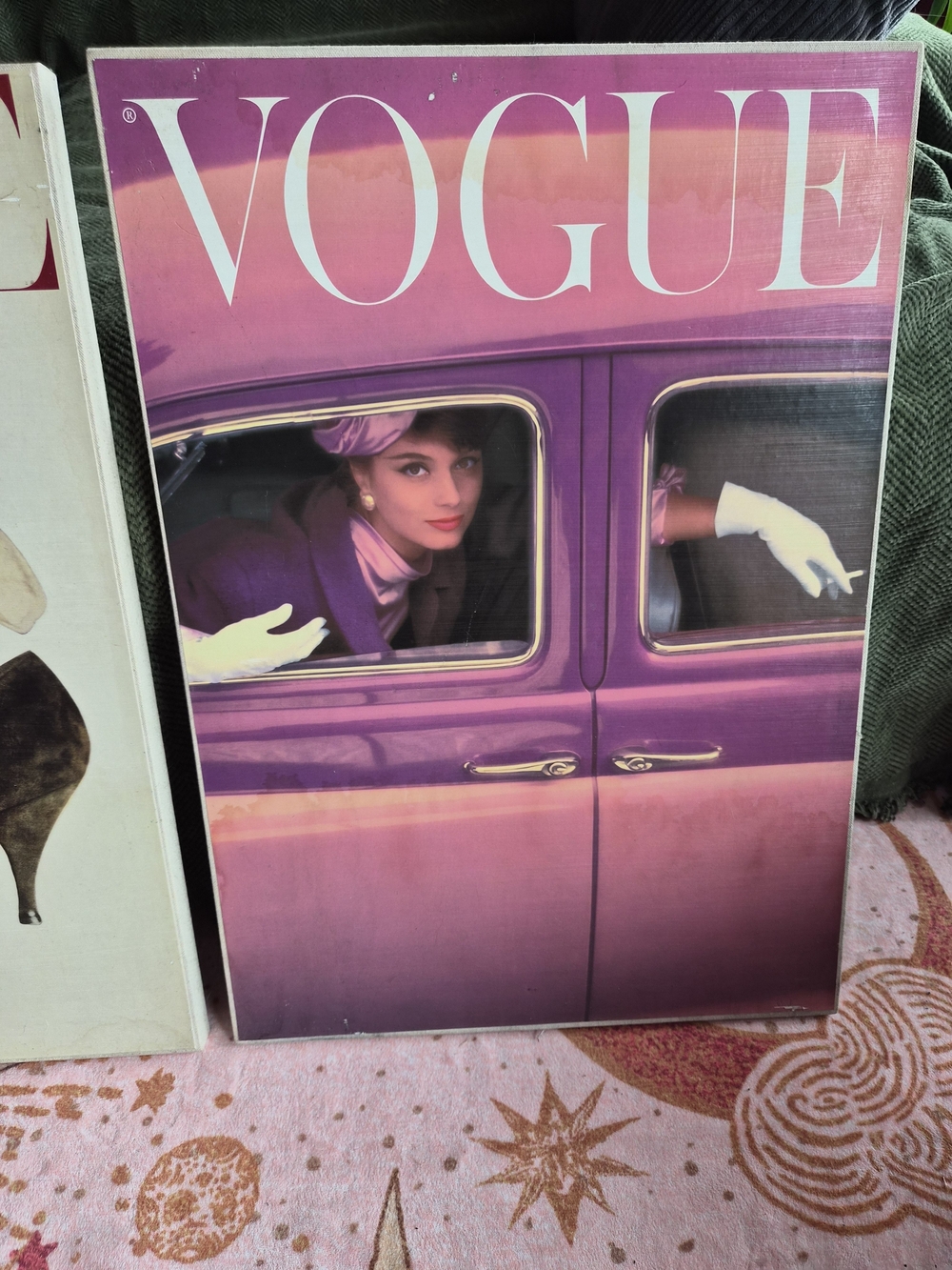 Vogue Home Art Print in Purple - Fashion Magazine Cover